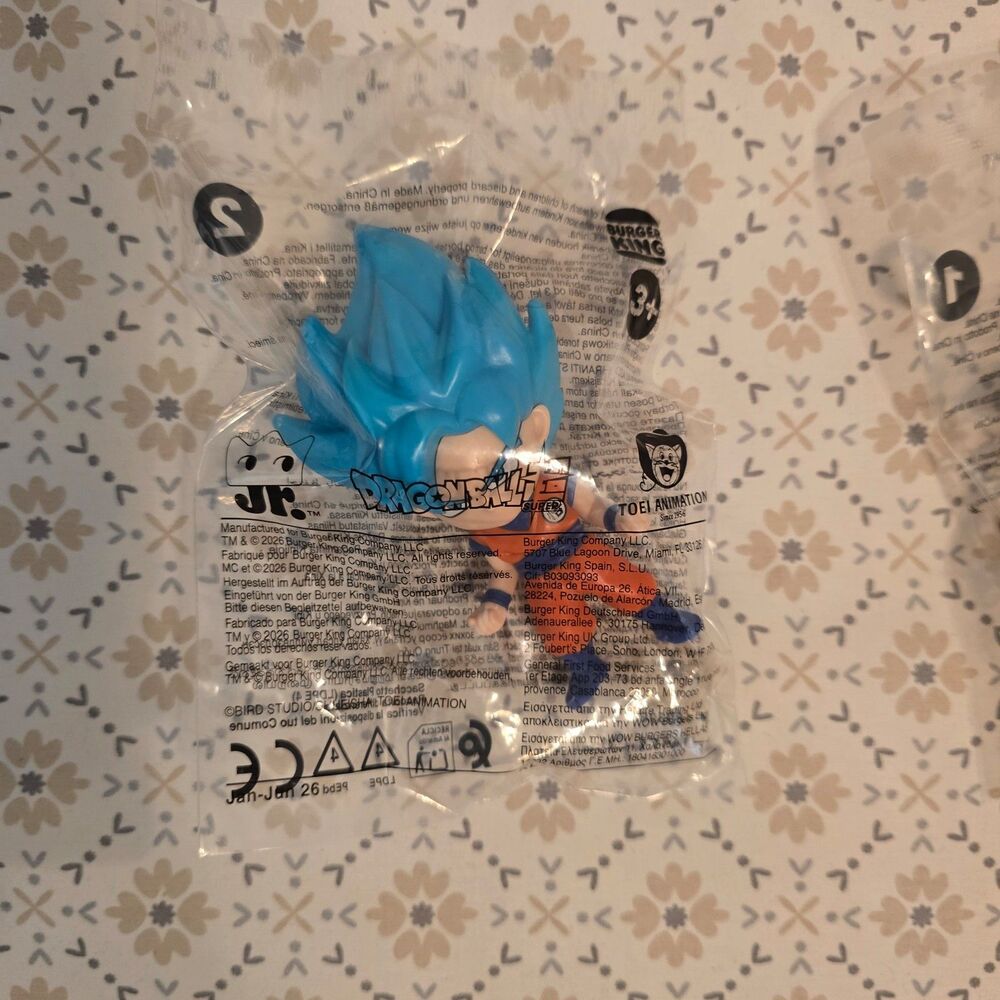 Burger King Dragon Ball Z Super Saiyan Goku Action Figure